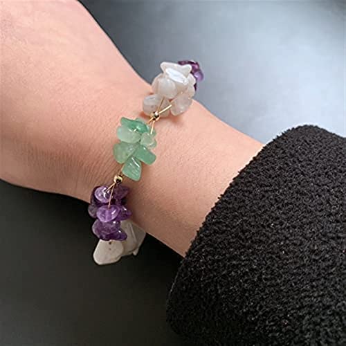 Bracelet aventurine et lune blanche kit DIY sans outil complexe