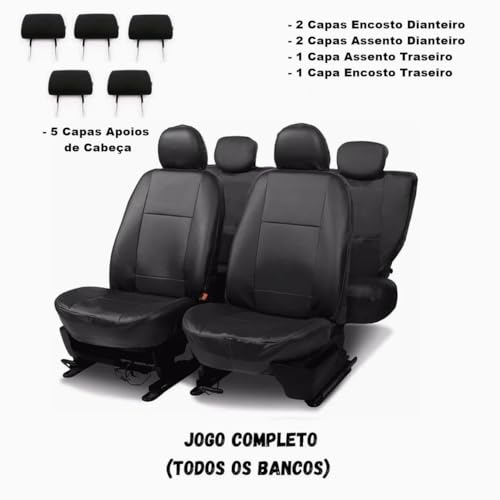 Capa de Banco Carro Universal em Couro Vw Gol Voyage Polo Fox