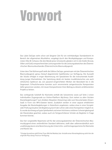 Da Capo Bühnenspaß Bronze - Klarinette. Ausgewählte Werke für den D1-Bereich