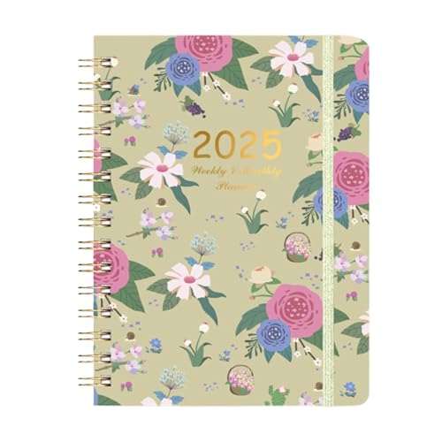 2025 Planner Notebook, Business Planner, School Supplies Planner, Weekly Monthly Planner, Distance Learning and School Planner for Adults and Kids, Family Organizer with Weekly and Monthly Layout
