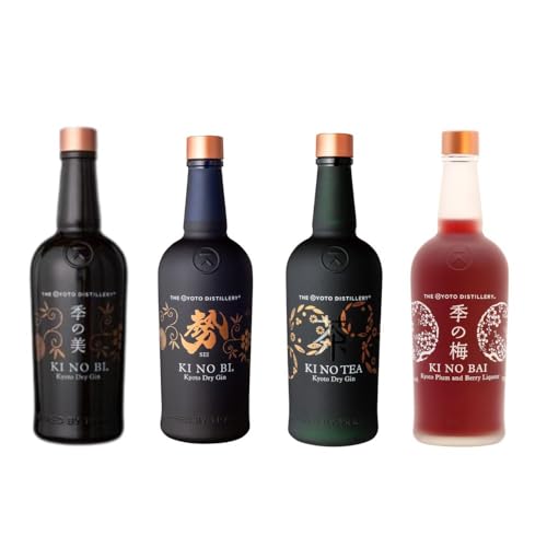 京都蒸留所 季の美 ジン と リキュール 700ml × 4種 4本 セット (季の美 & 勢 & TEA & 梅) ジャパニーズ ジン 国産 スピリッツ 詰め合わせ 飲み比べ ギフト プレゼント