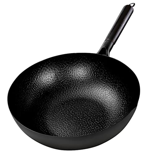 Wok hierro fundido 30 cm para cocina eléctrica e inducción miniatura 1