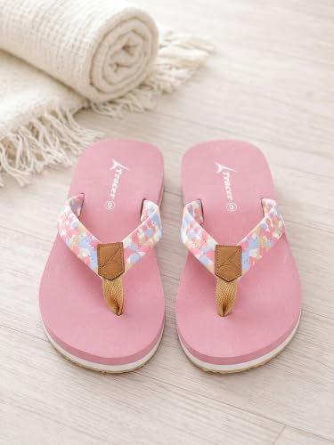 Image of TRACER Women's Casual Comfort Flip Flop Slippers | Lightweight Anti-Slip Everyday Wear | Soft Sole Stylish Daily Use Chappals for Girls & Ladies | Durable & Trendy Summer Footwear | 3 to 8 UK