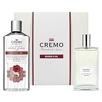 CREMO BOURBON & OAK Gift Set for Men - Eau de toilette 100ml + Body Wash 473ml - Spicy perfume