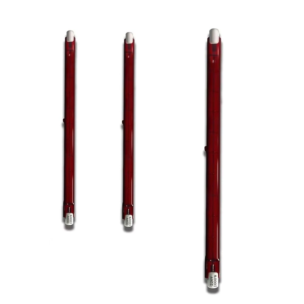 Generico Lampada al Quarzo Rossa R7S 118mm 200W dimmerabile, 220V, J-Type lineare a Doppio terminale, lampadine alogene a infrarossi da 200lm,254mm,1000W 3packs