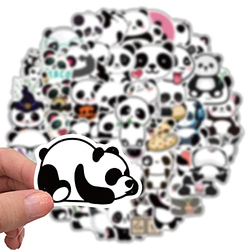 Cute Panda Cartoon Vinyl Stickers 50Pcs for Water Bottles Laptop Computer Skateboard Cute Sticker Gift for Kids Teens Waterproof - Image 3