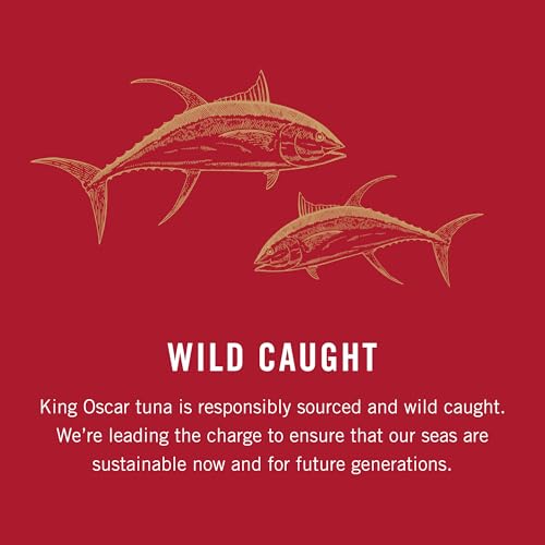 Image of King Oscar Yellowfin Tuna in Extra Virgin Olive Oil, 5 Ounce Cans (Pack of 6), Wild Caught Canned Tuna