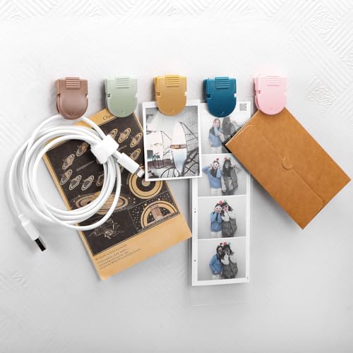 Image of Feifeiya 25 Pcs Cubicle Clips for Fabric Panels,Boho Color | Office Partition Wall Clips, 40-sheet Capacity for Notes Photos Memos, Metal Spring, Fits Cubicle Fabric Accessories