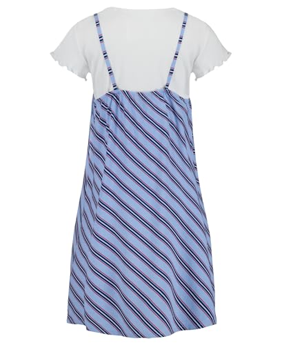 Tommy Hilfiger girls Short Sleeve Two-piece Dress, Relaxed Fit With Classic Design & Crew Neck4