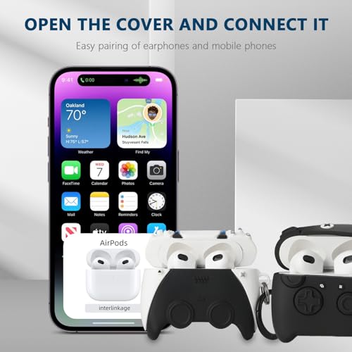 Image of [2Pack] Gedicht for Airpods 3rd Generation Case, Funny 3D Cartoon Game Controller Console Design Silicone Soft Cases for Airpods 3rd Case Cover, with Keychain Kids Women Men for Airpods 3 Case