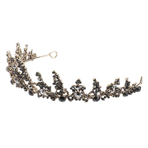Corona de princesa vintage con pedrería fina y acabado rosa para novias distinguidas