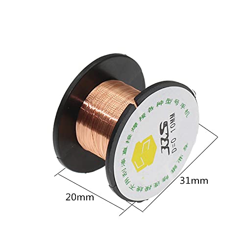 100pcs 0.1MM Copper Solder Soldering Welding Cellphone Repair PPA Enamelled Reel Wire