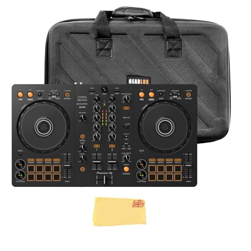 Pioneer DJ DDJ-FLX4 2-Channel DJ Controller - Black Bundle with Carrying Case and Austin Bazaar...