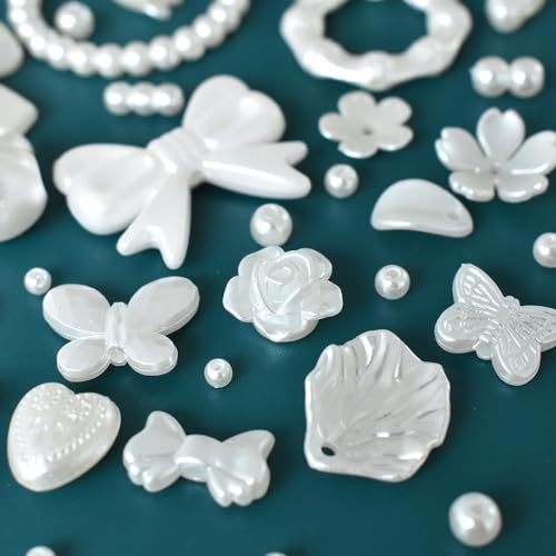 Image of Ulalaza 50 pcs Slime Charms Mixed Set Resin Flatback Making Supplies for DIY Craft Making and Ornament Scrapbooking Beads Assorted Candy Fruit Cake Ornament