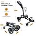 EOQIFJM Electric Golf Cart with Remote Control, All Terrain Foldable Golf Push Cart Caddy with Auto-Follow/Manual Control, Phone-GPS Electric Trolley Golf Cart Accessories