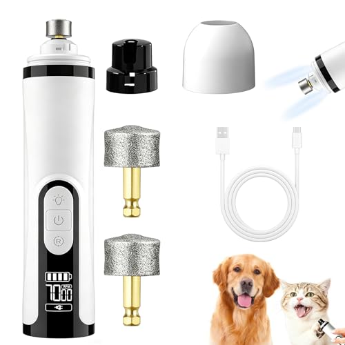 Silent Groom Pro Nail Grinder 3 Speed LED Light Adjustment for Dogs Cats
