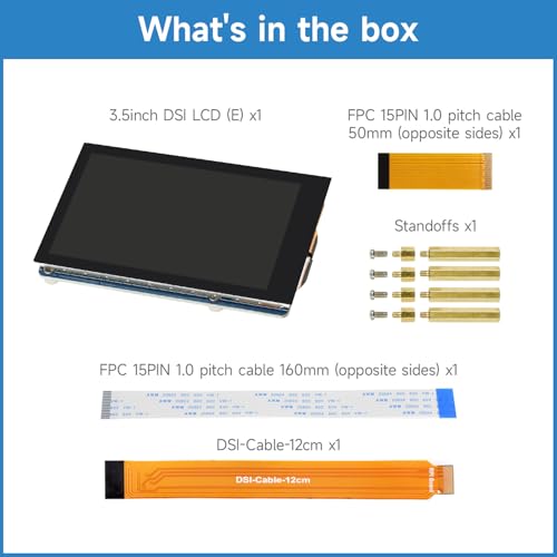 Image of KLAYERS 3.5-inch DSI Capacitive Touch Display Compatible with Raspberry Pi,480 x 800 Pixel IPS Panel