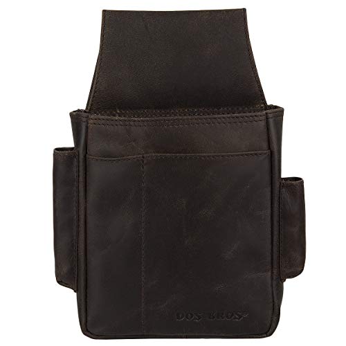 Preisvergleich Produktbild Dos Bros Hunter Leder Kellnertasche Profi Kellnertholster Holster Kellnerhalfter Lederholster für Kellnerbörse DB-030-25 braun