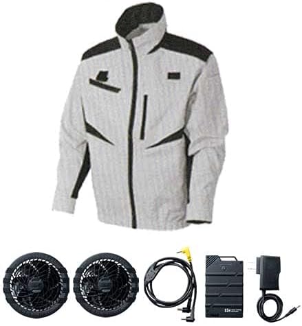 Amazon Co Jp シンメン 空調服 フルハーネスジャケットとファンバッテリーのセット 長袖 シンメン S Air Sa 1 S 3l 服 ファッション小物