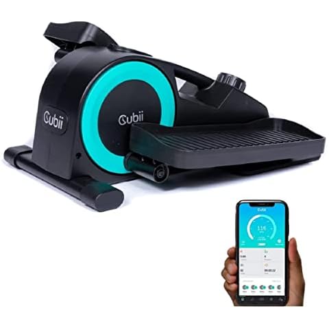 Cubii JR2+, Under Desk Elliptical, Bike Pedal Exerciser, with Bluetooth Fitness Tracker Sync, Work from Home Fitness, Exerciser for Seniors, Desk Exercise Cover