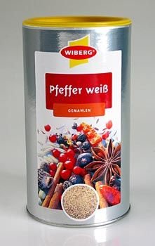 Wiberg Pfeffer weiss gemahlen 1200 ml, 1er Pack (1 x 1.2 L)
