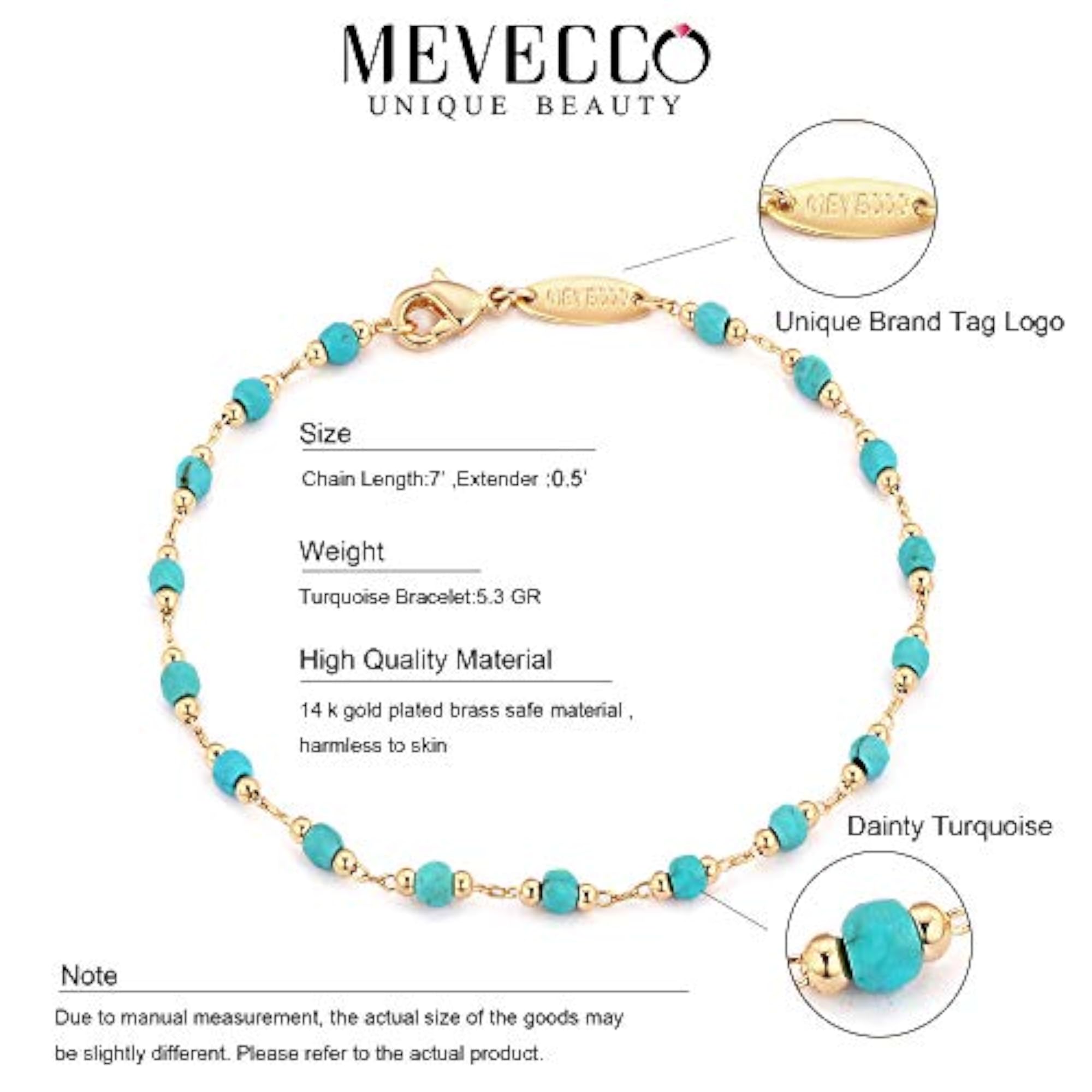 Gold Plated Handmade Dainty Bracelet with Satellite Beads