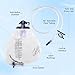 5 Pack Urinary Drainage Bag, Urine Bag with 2000 mL Volume, 48