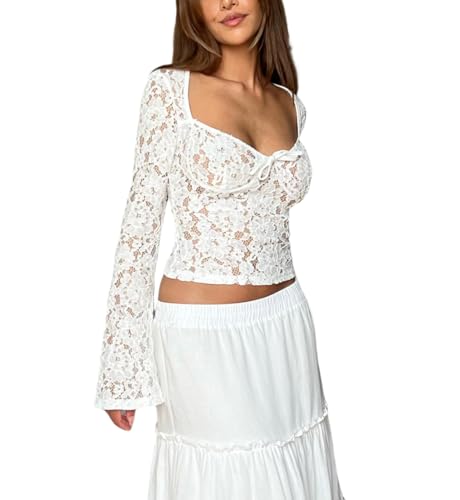 Loalirando Maglietta Donna Manica Lunga con Scollo...