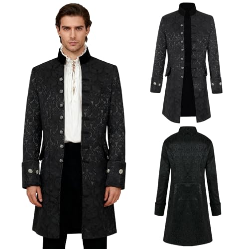 GFNWERTD Mens Medieval Vintage Steampunk Jacket,...