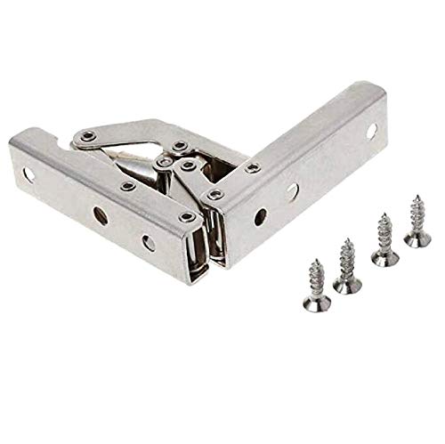 2 Pack Hidden Cabinet Door Hinges 180 Degree Wooden Box Hinge Leaf Support Sliding Hinges And Latch Table #TOP2
