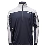 Kryptek Men's Standard Valhalla 2 Long Sleeve Half Zip, Lightweight Camo Hunting Shirt, Black/Wolf Gray, XL