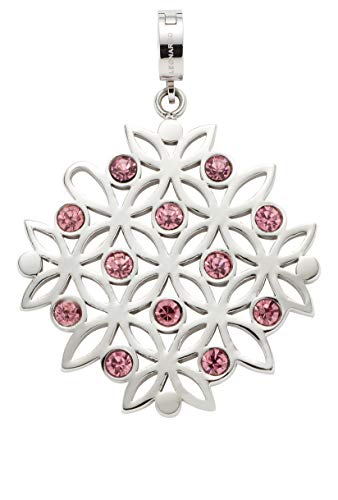 Jewels by Leonardo DARLIN'S Damen-Anhänger Fanni mit Mini-Clip, Edelstahl mit Kristall-Steinchen, Clip & Mix System, Größe (B/H/T): 34/47/8 mm, 016852