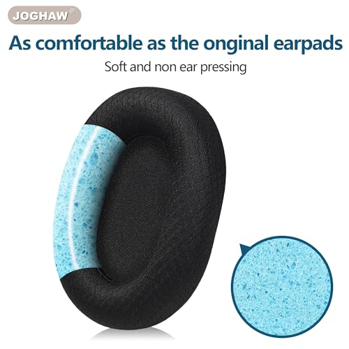 Repuestos Almohadillas para Auriculares Sony WH-1000xm5, Espuma con Memoria Suave y Malla Transpirable, Negro miniatura 3