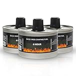 We Can Source It Ltd - Set of 6 Chafing Fuel Cans - 6 Hour Burn, Non-Flammable Liquid Wick Fuel - Safe, Re-Lightable, Cool-Touch Cans for Bain Maries, Chafing Dishes, Buffets & Catering Events