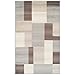 Superior Indoor Area Rug, Jute Backing, Home Decor for Bedroom, Living Room, Office, Kitchen, Hallway, Floor Cover, Patchwork, Color Block, Plush, Clifton Collection, 4' x 6', Multi Color
