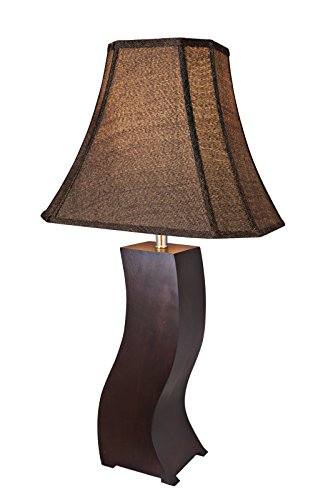 Aspen Creative Transitional Wood and Metal Table Lamp #TOP28