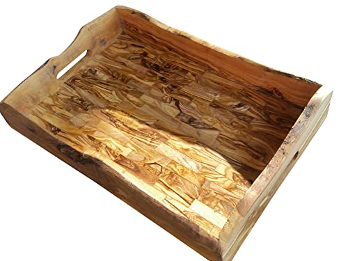D.O.M.® Plateau rustique pour servir 44 x 30 cm en bois d'olivier