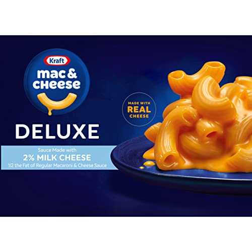 Kraft Deluxe Macaroni & Cheese Dinner With Sauce Made From 2% Milk Cheese (14 Oz Box) #TOP25