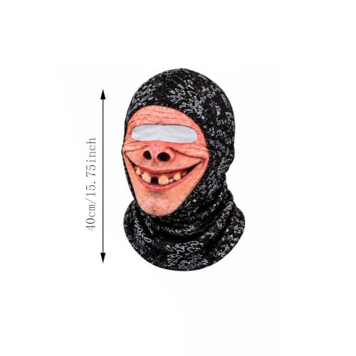 Funny Realistic Face Ski Mask Old Man Winter Balaclava 3D Printed Full Mask - image 3