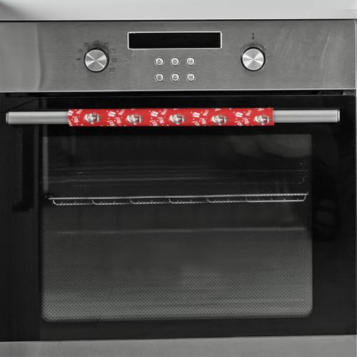 Image of Christmas Refrigerator Door Handle Covers Set of 2 Fridge Door Handle Decor | Santa Claus HOHO Washable Dishwasher Mocrowave Oven Protector Handle Cover Keep Your Kitchen Appliance Clean