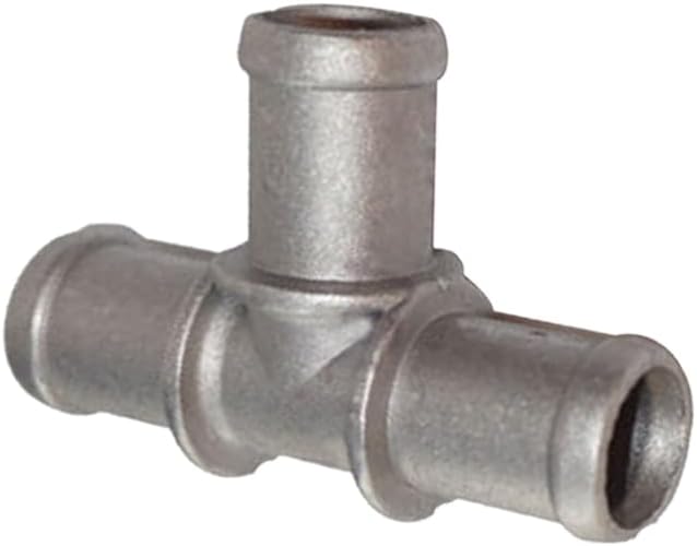3/4" x 3/4" x 3/4" Aluminum Alloy Silver Tee Coolant Heater Hose Connector Fitting Adapter Fit for Car