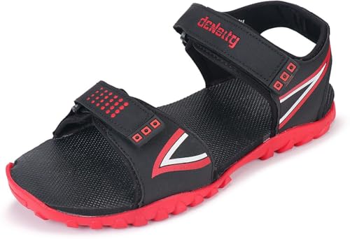Image of density Men Sandals (Red, 6)|STYLE 176
