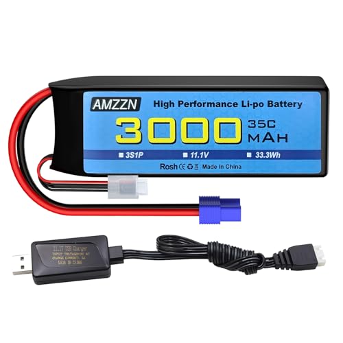Batterie Lipo 3S décharge 35C haute autonomie 3000 mAh pour drone FPV et bateau