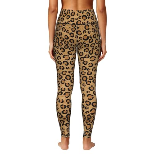Leggings de gimnasio para mujer con estampado de leopardo y compresión 4