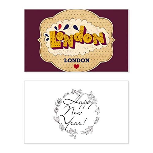 Tarjeta de Año Nuevo británico: felicita las fiestas con los mejores deseos de Umbrella UK London