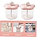 HONMEET 2pcs Portable Foaming Pump Bottle Manual Shampoo Foamer for Travel Hand Soap and Facial Easy to Use Compatible with All Shampoos