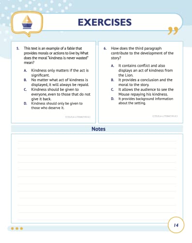 8th Grade Common Core ELA (English Language Arts): Daily Practice Workbook | 300+ Practice Questions and Video Explanations | Common Core State ... Standards Aligned (NGSS) ELA Workbooks) - Image 7