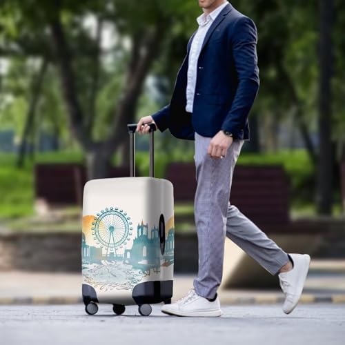 Luggage Protector Suitcase Cover Essentials Luggage Covers for Suitcase Travel Essentials for Women Suitcase Covers for Luggage Protector Sunrise Design4