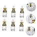 GALPADA 6pcs Essential Oil Dropper Bottles Empty Perfume Glass Bottles Dispenser Refillable for Travel Beauty