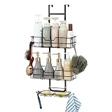 melos Over The Door Shower Caddy, 3 Tier Shower Hanging Organizer Shelf Rustproof, Shampoo Holder Ba